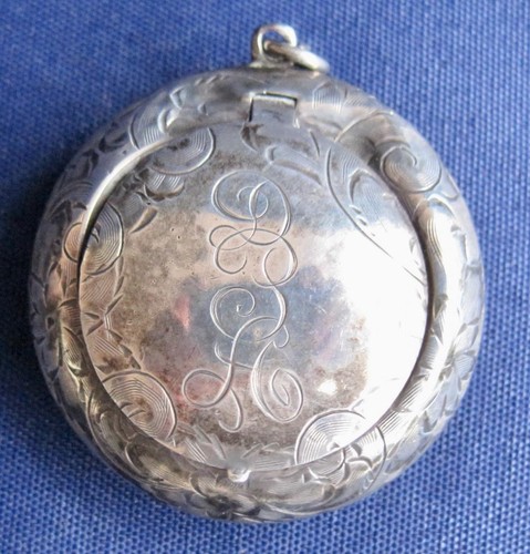 Antique sterling pendant - antique,
