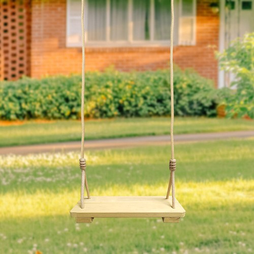 Wooden swing seat hanging tree - seat,