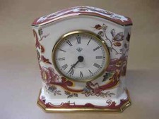 Mason's Ironstone Mandalay Red ~ Vintage Quartz Clock ~ Not Working