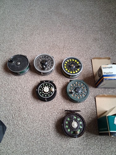 Vintage trout fly - 6, reels