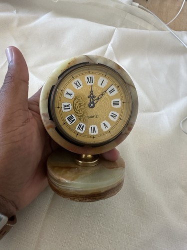 Marble onyx mantle - mantle, clock
