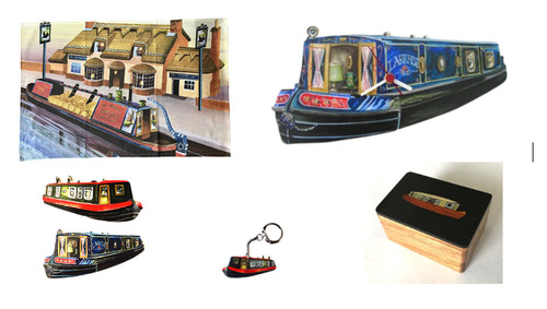 Canal boat gift set - set,