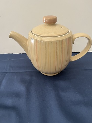Denby caramel stripes teapot - denby,