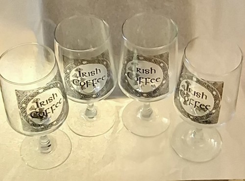Irish coffee glass - glass, retro