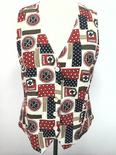 Nautical vest talbots yacht - vest,