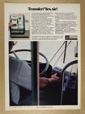 1982 Vapor Almex Model E Bus Transit Transfer Ticket Machine vintage print Ad