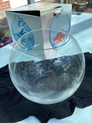 Clear glass fish bowl - clear,