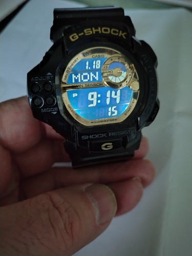Casio shock black gold gdf - gold,