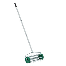  Gardening Lawn Aerator Grass Roller With 3 Level Adjustable Telescopic Handle