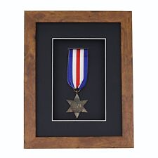 3d Deep Box Frame To Display War Military Sports Medals Black White Grey Oak