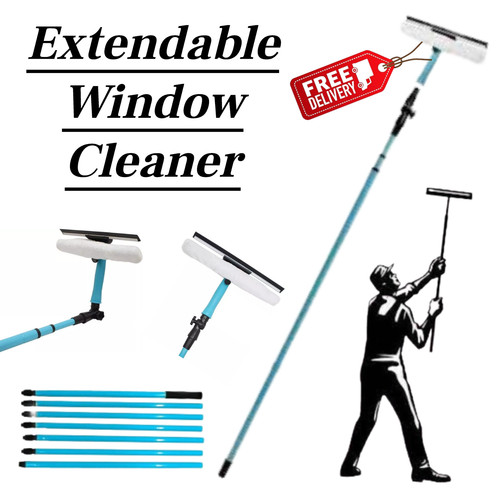 Extendable window cleaner - window,