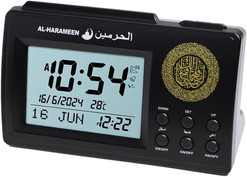 Muslim azan table clock - table, clock,azan