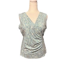 Talbots Paisley Sleeveless Top