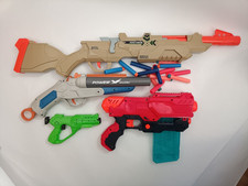 Nerf Style Guns - Unbranded Collection with some used Foam Dart Bullets *Read*