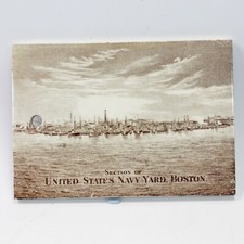 Antique Wedgwood calendar US Navy Yard Boston 1917 Jones McDuffee & Stratton