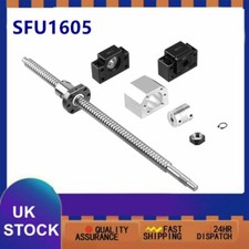 SFU1605-250mm~1500mm Ball Screw Set CNC& Ballnut Housing & BK/BF12 & Coupler DIY