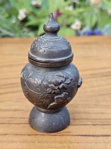 Miniature meiji period - miniature, bronze