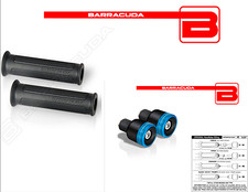 BARRACUDA BASIC KNOBS + BLUE B-LUX COUNTERWEIGHTS for ALL RIEJU MOTORCYCLES
