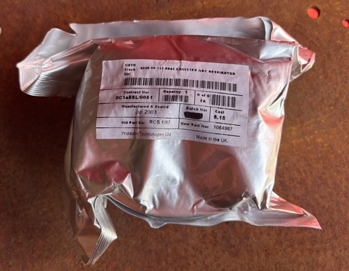 Sealed unused s10 gas mask - sealed,