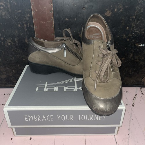 Dansko loretta nubuck - nubuck, metallic