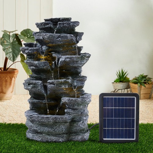 Solar powered garden - garden, ornament
