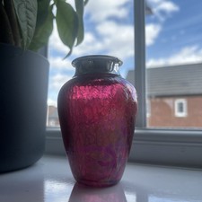 Hallmarked Cranberry glass