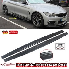 2x Attachment Side Skirts Carbon Look Fits BMW 4 Series F32 F33 F36 2013-2021