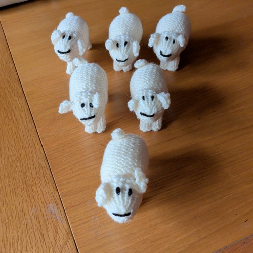 Newly hand knitted cream - 6,