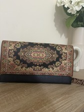 Turkish Boho Carpet Clutch Bag