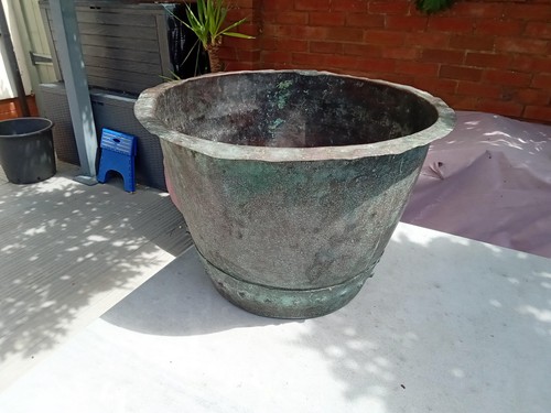 Antique riveted copper wash - riveted,