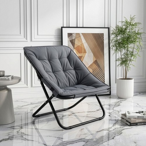 Oversized saucer chair - oversized, faux
