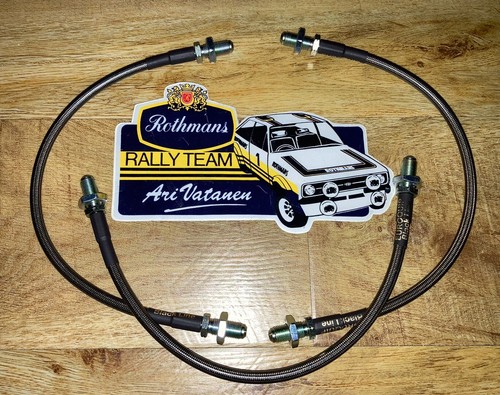 Mk2 escort braided front brake - front,
