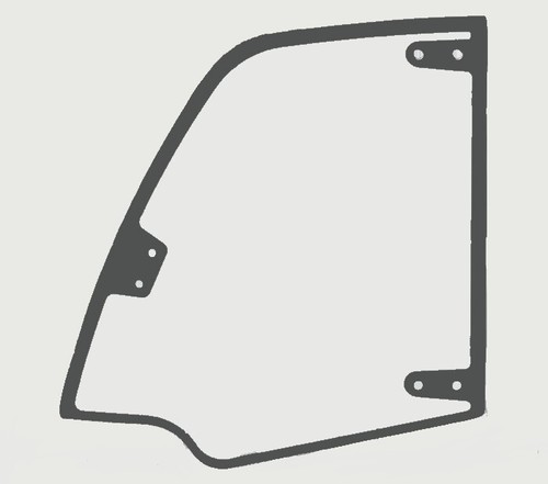 Upper door glass - glass, wacker