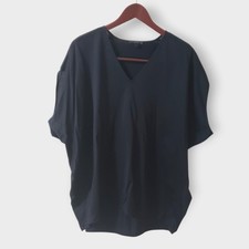 COS Womens Large Black V-Neck