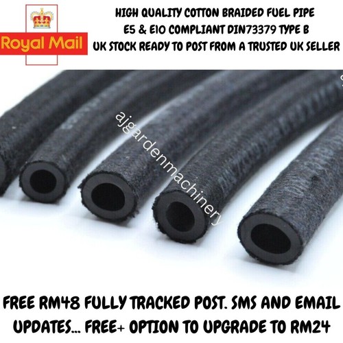 Cotton braided rubber fuel - braided,