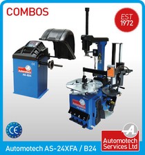24 " FULLY AUTOMATIC TYRE CHANGER / TYRE MACHINE & WHEEL BALANCER PACKAGE 240V