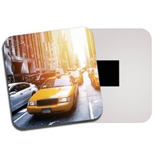 Yellow Cab Fridge Magnet - New York Taxi City America NYC Cool Fun Gift #8548