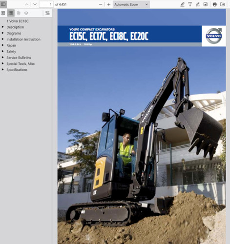 Volvo ec18c mini excavator - ec18c,