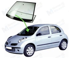 Nissan Micra 2003 - 2010 Parabrezza Vetro Anteriore Davanti Con Sensori