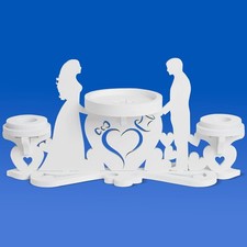 Heart Unity Candle Holder for