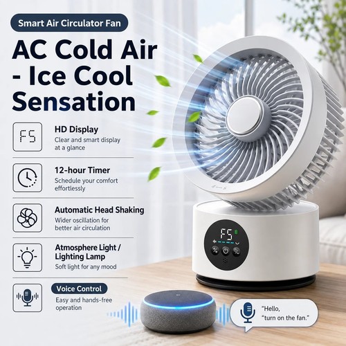 Portable air circulation fan - portable,