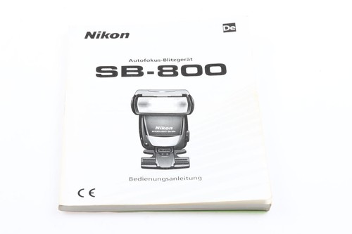 Nikon 800 manual - sb-800,
