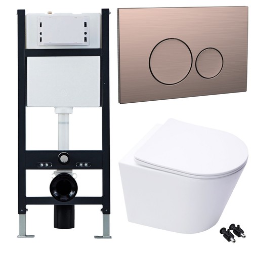 Rimless wall hung - rimless, pan