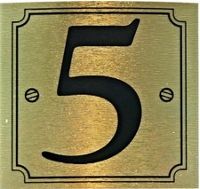 Gold Numbers Easy Peel & Stick