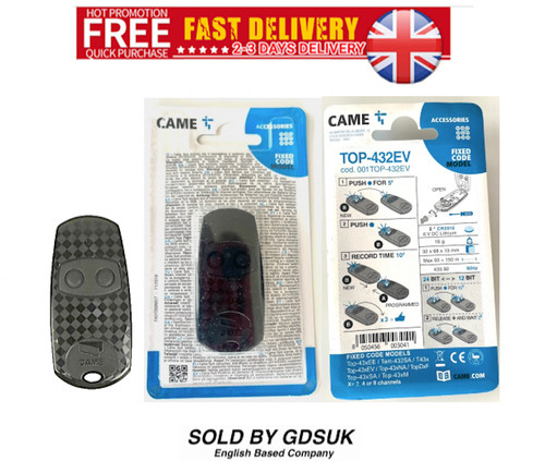 Came gate fob top432ev - came,