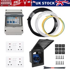 240v ELECTRIC MAINS HOOK UP INSTALLATION KIT FOR CAMPERVAN CARAVAN MOTORHOME VAN