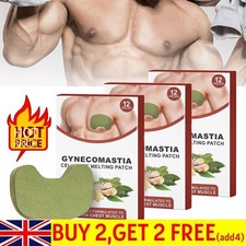 12X Luhaka Gynecomastia Cellulite Melting Patch Chest Belly Fat Remove for Men