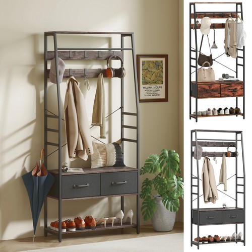 Coat rack with - coat,