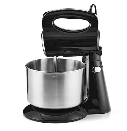 Black cake stand mixer - black,