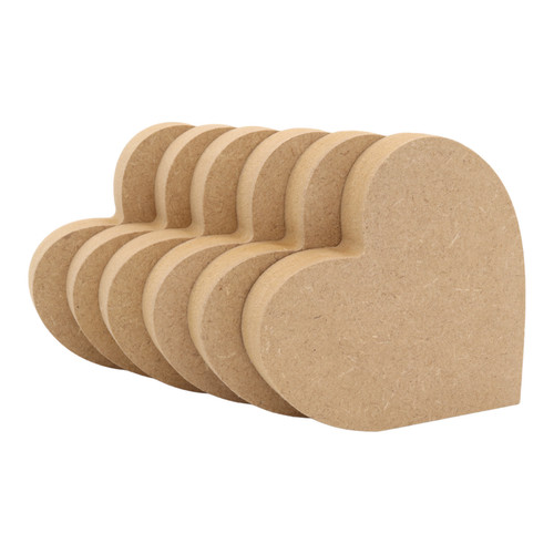 Wooden slanted heart - wooden,